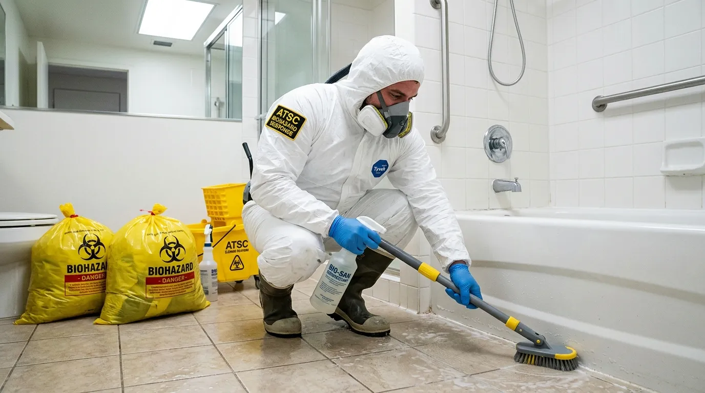 Decontamination equipment deployed for Blood Cleanup in Reseda